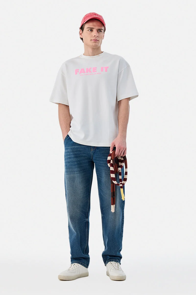 SNITCH Washed Baggy Jeans